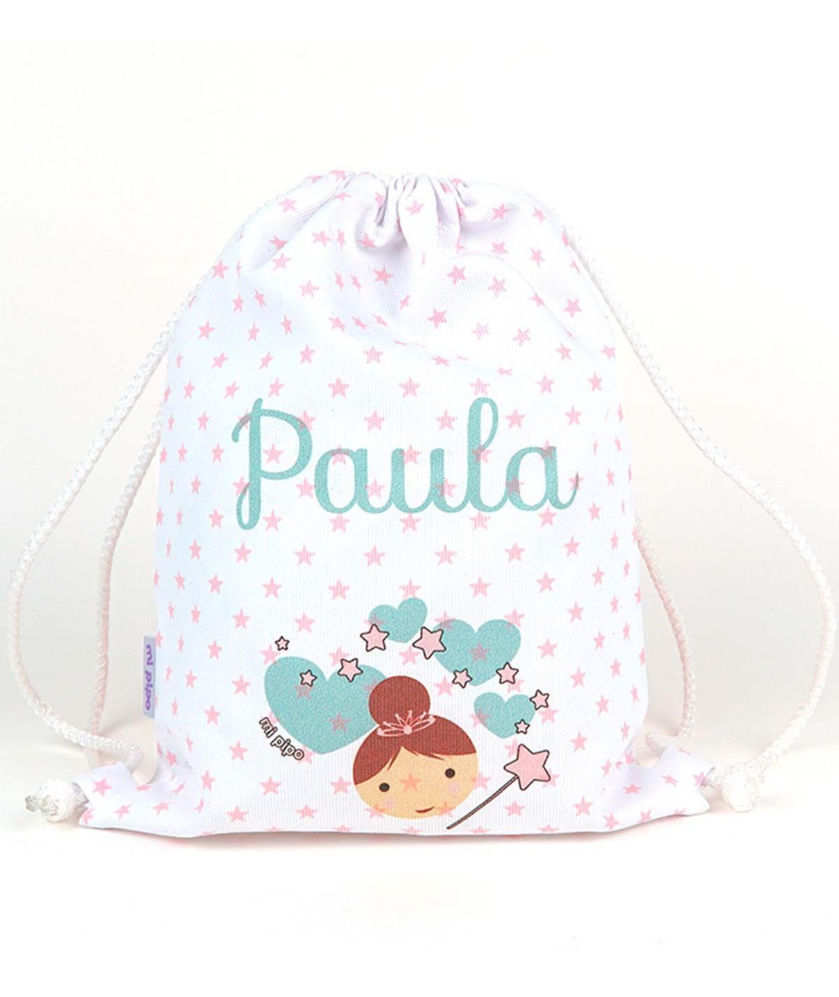 Bolsa Tela Niños Petate Personalizado Mi Pipo Hada - Nanetes #